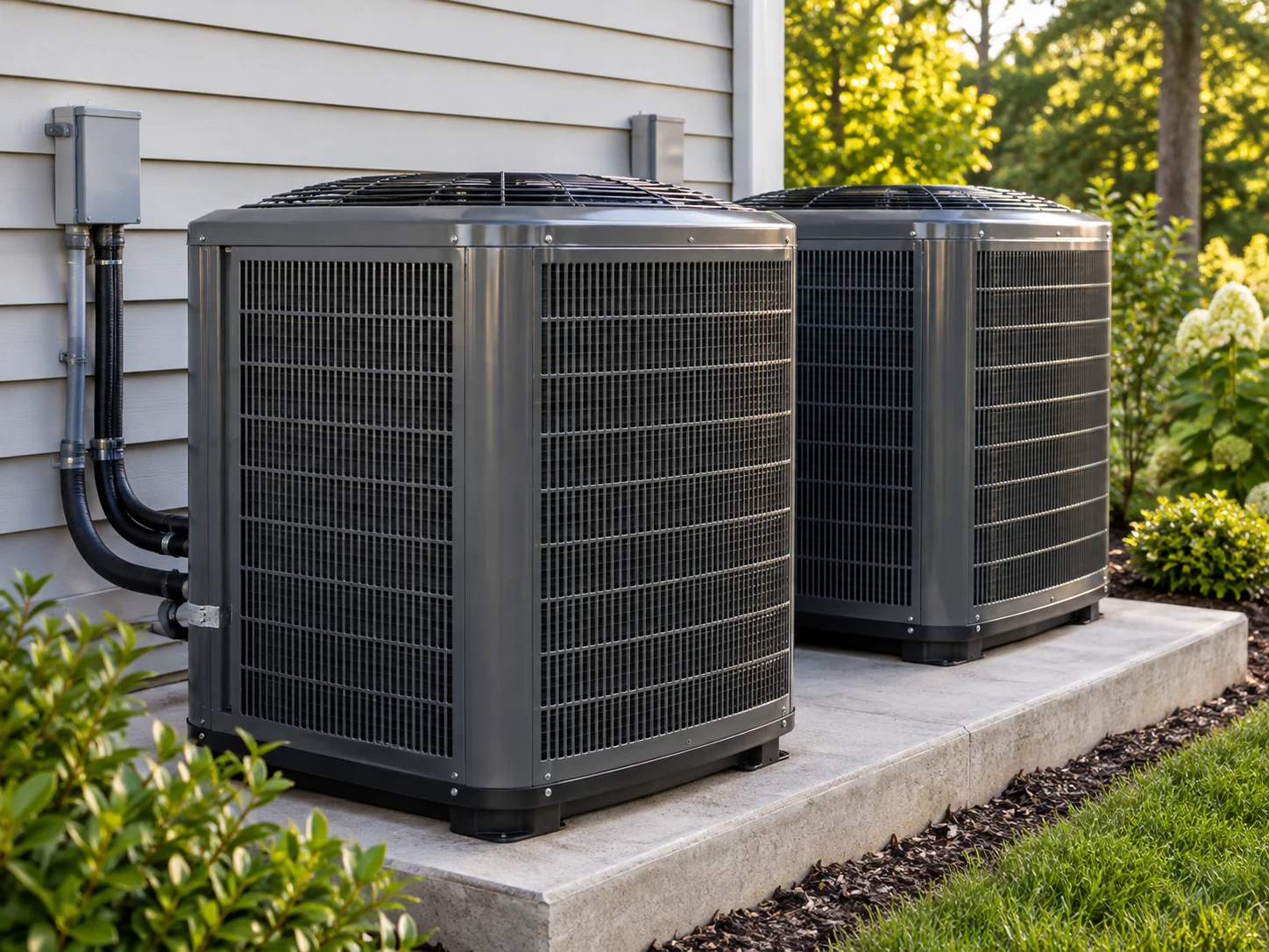 Illustrative outdoor cooling installation